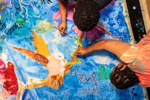 Umd And Bowie State Team Up To Create Unity Mural