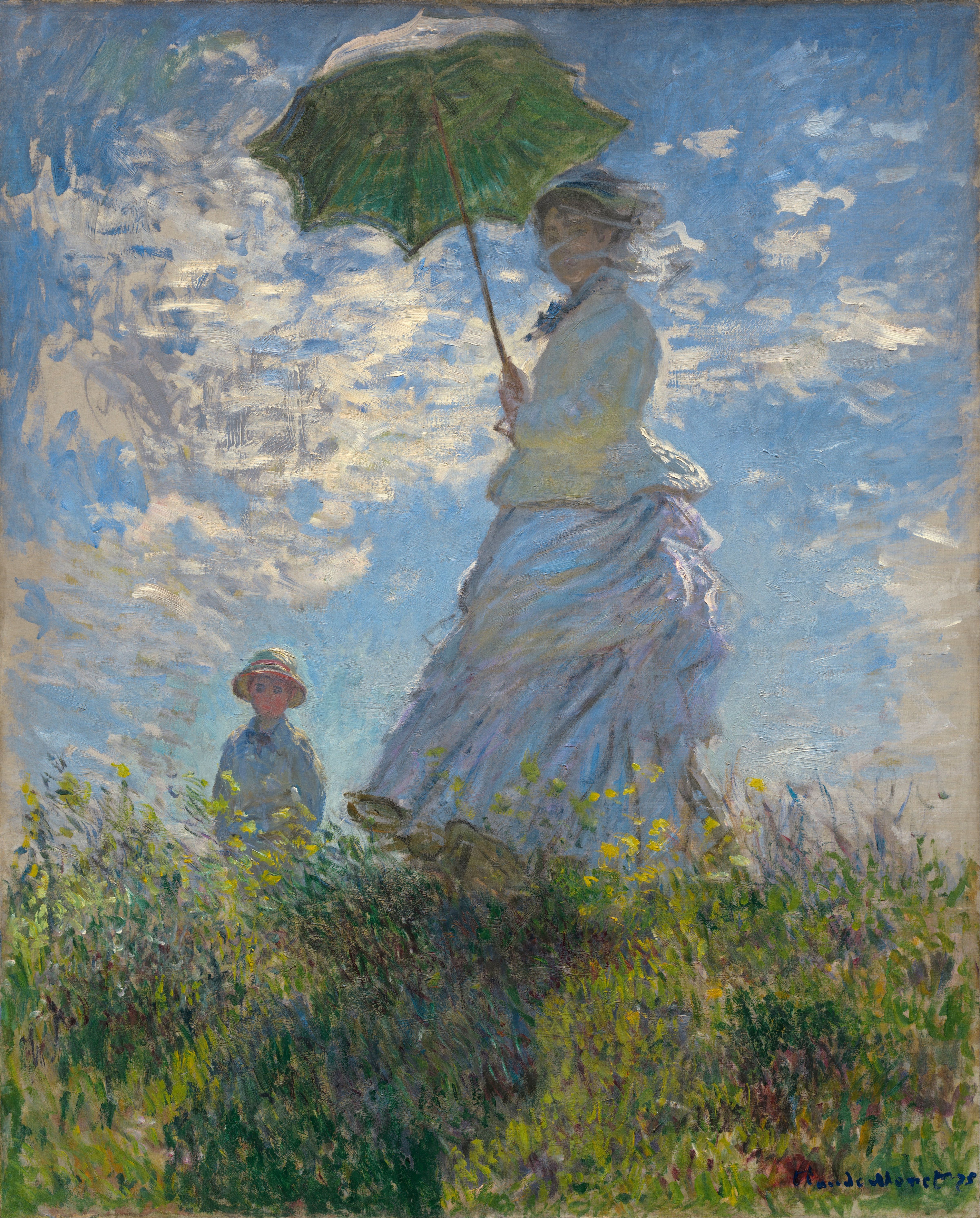 Claude Monet, Woman with a Parasol via National Gallery of Art