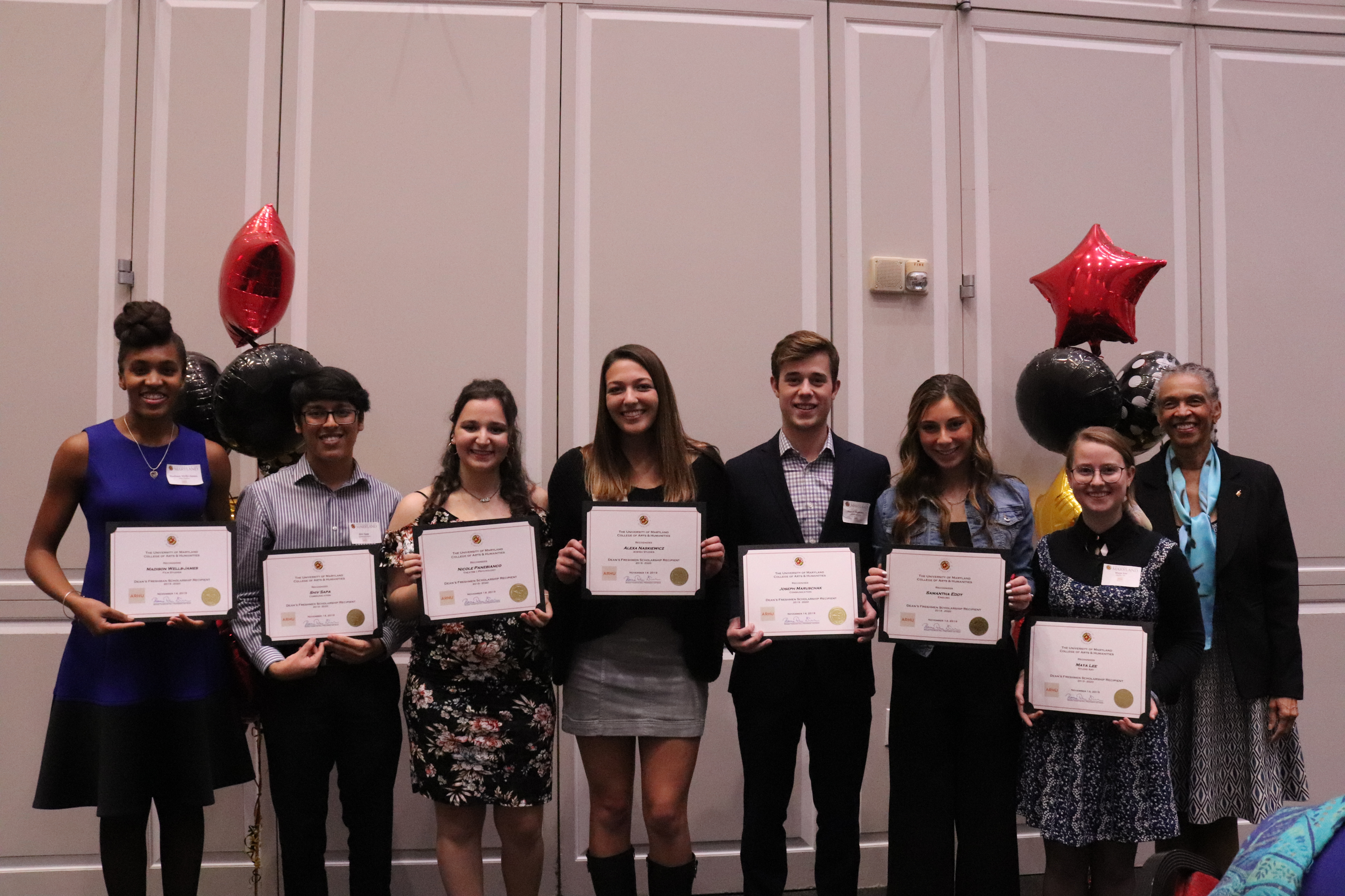2019 Dean's Scholars Awards Recipients