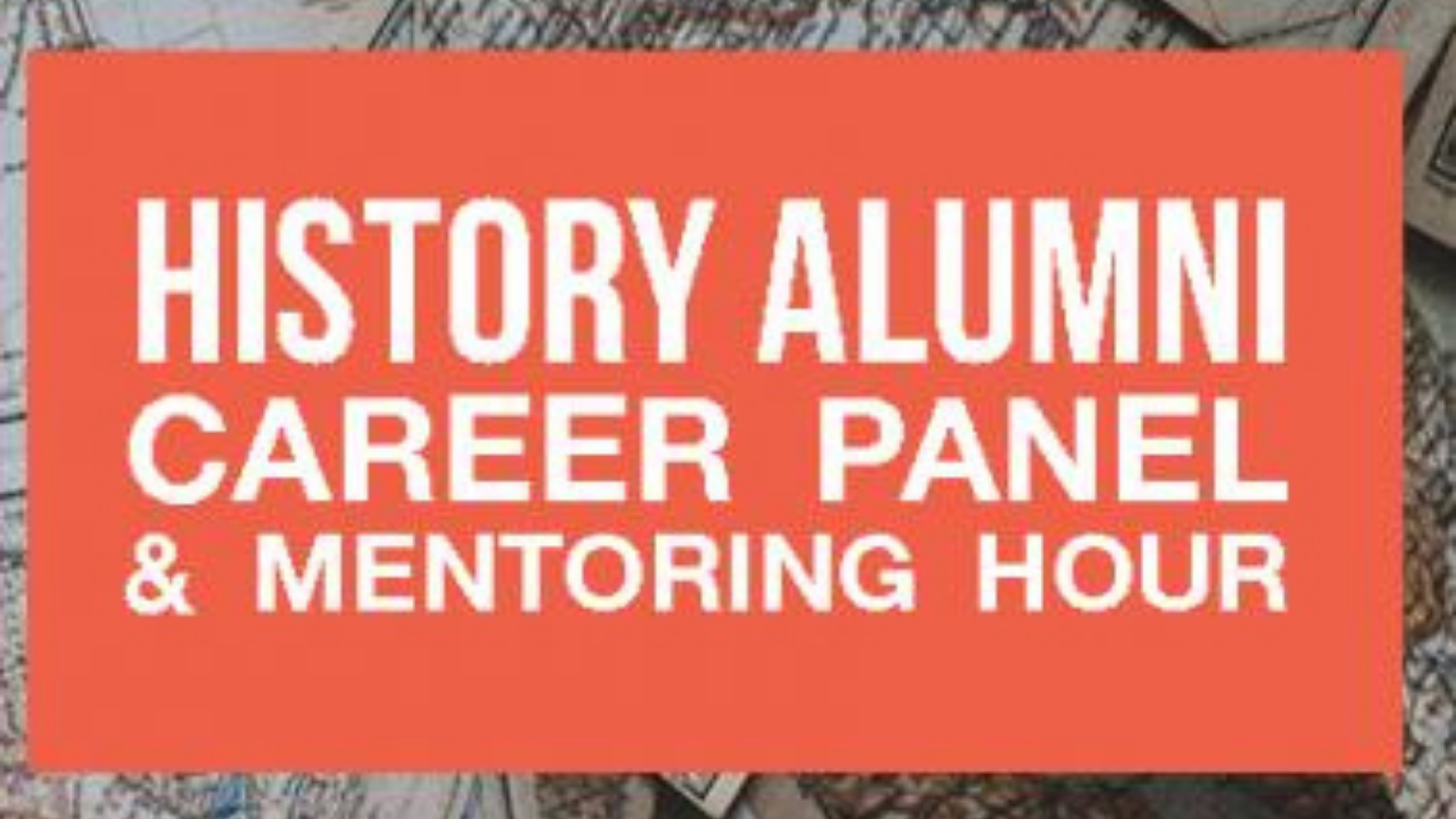History Alumni Career Panel & Mentoring Hour inset