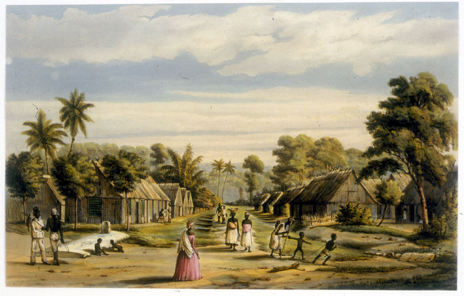 Plantation Settlement, Surinam, ca. 1860