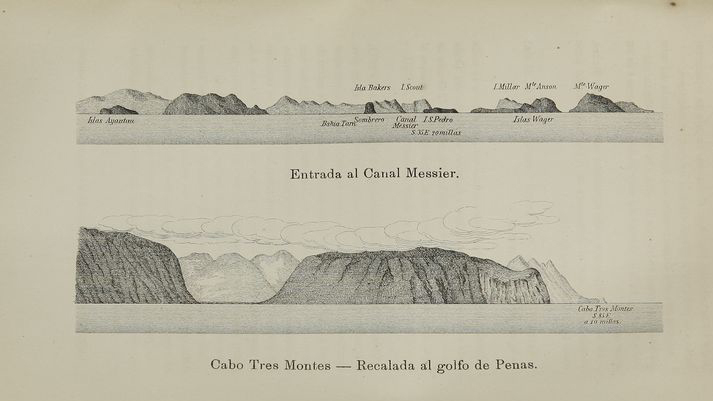two views of Cabo Tres Montes