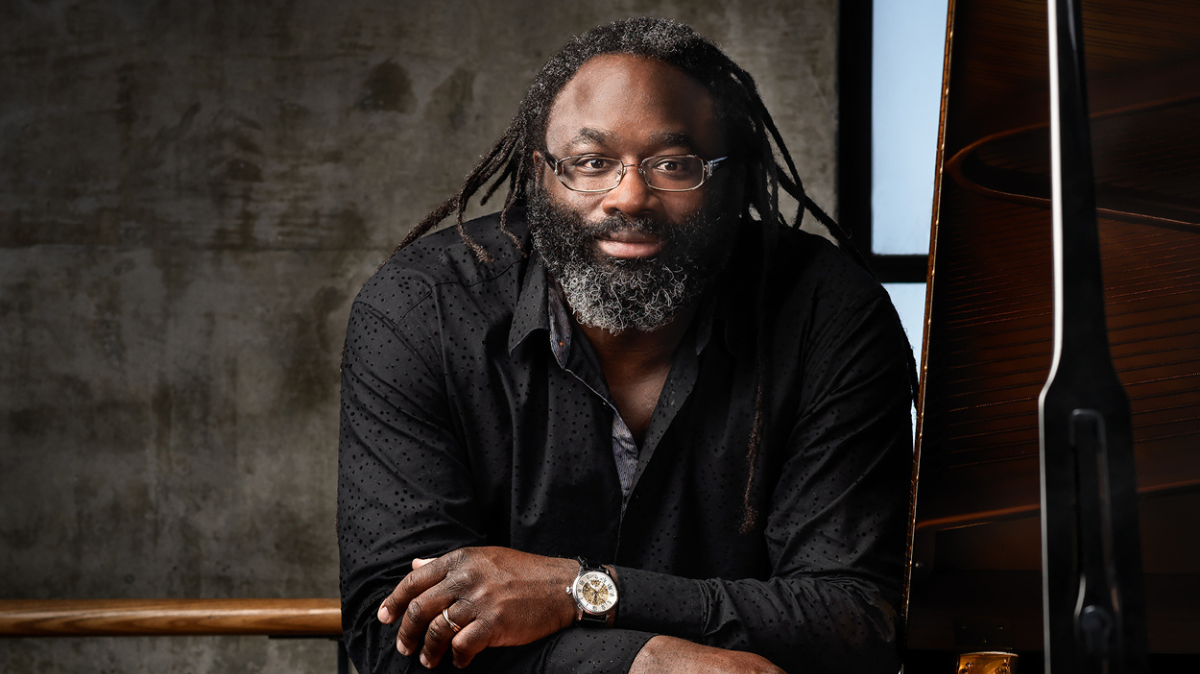 Pianist Awadagin Pratt poses for photograph.