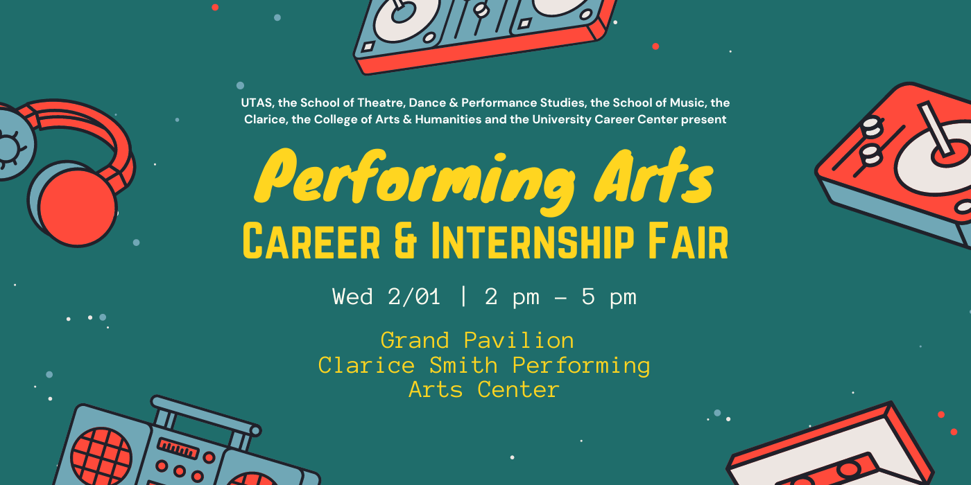 Performing Arts Career & Internship Fair graphic
