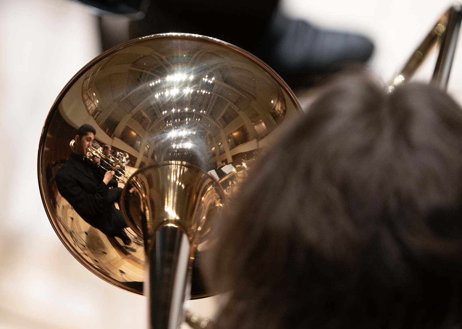 Trumpet player.