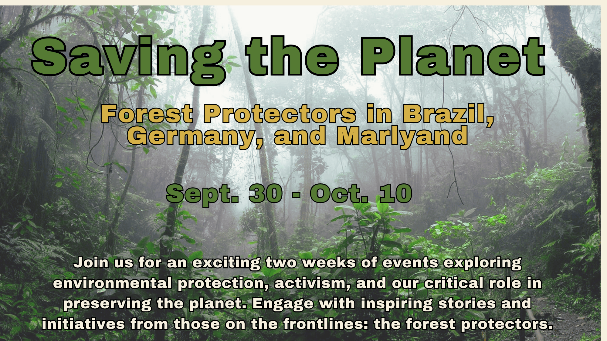 Saving the Planet