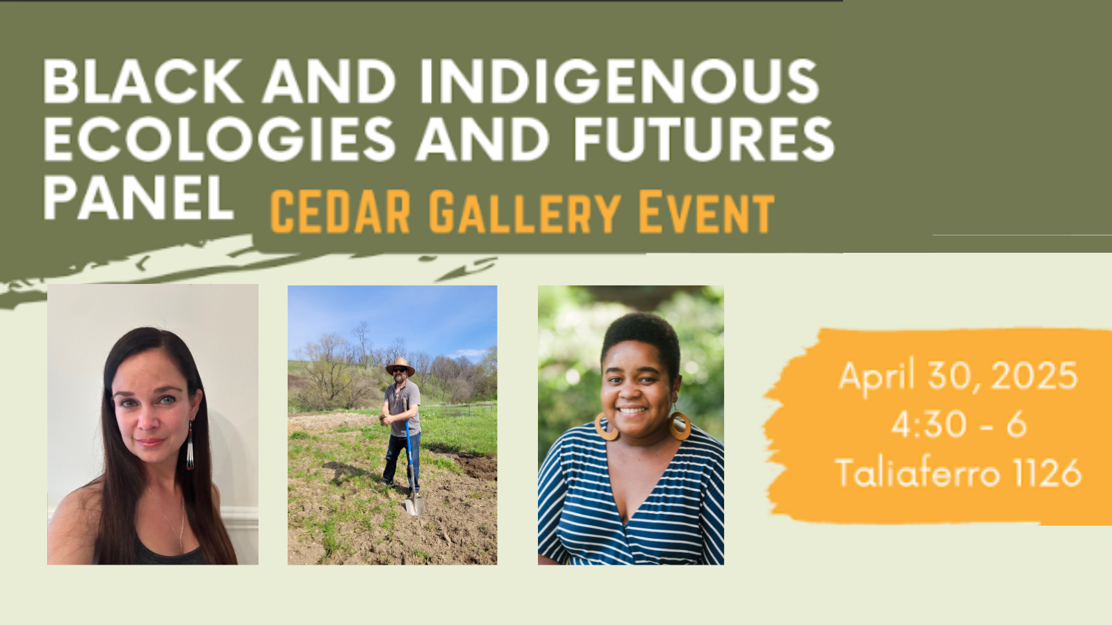 Black and Indigenous Ecologies and Futures Panel