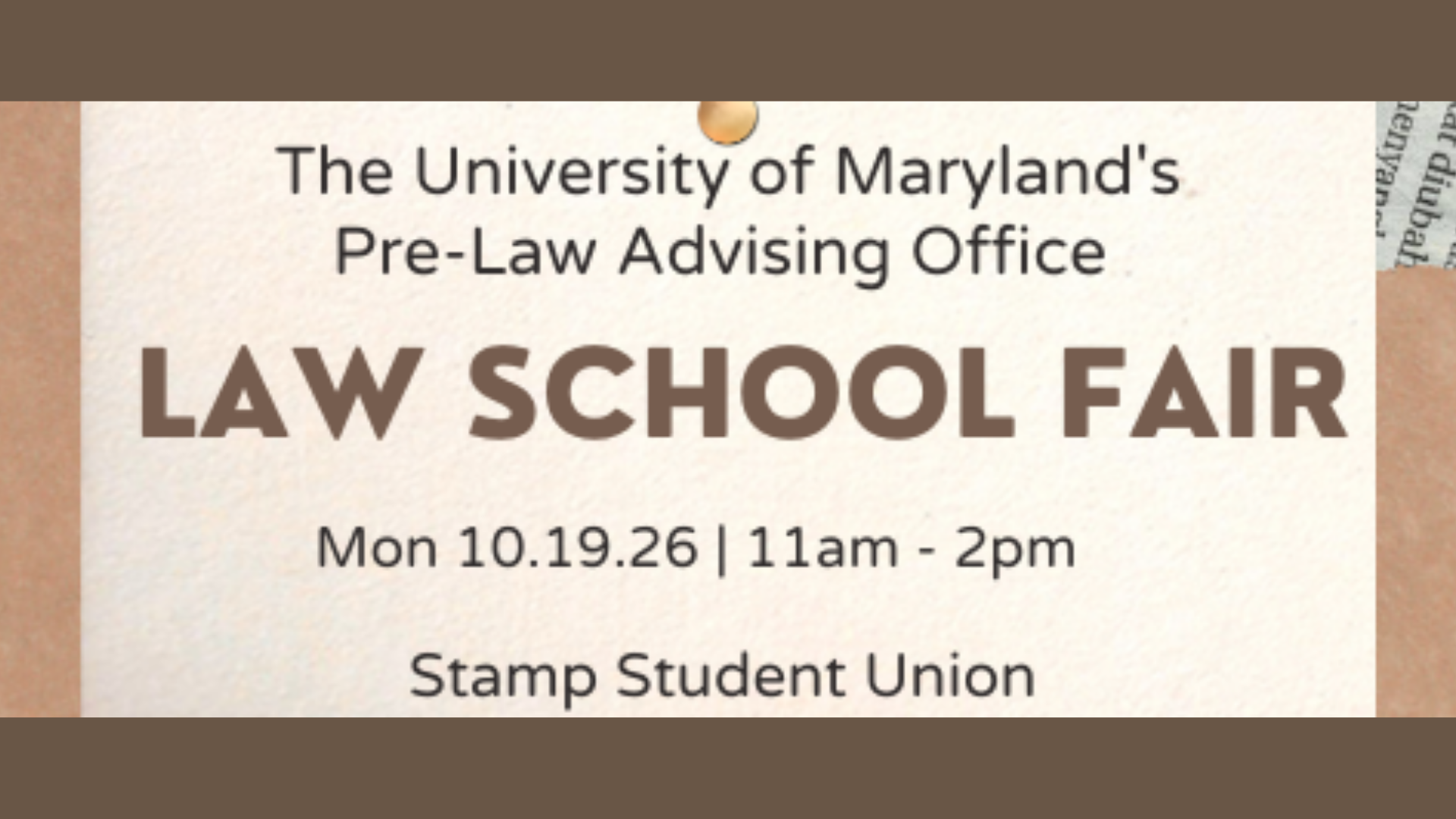 Promotional graphic for the 2026 Law School Fair