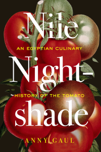 An illustrated book cover featuring vibrant red tomatoes.