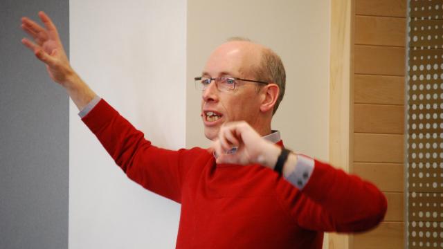 image of Colin Phillips teaching a class