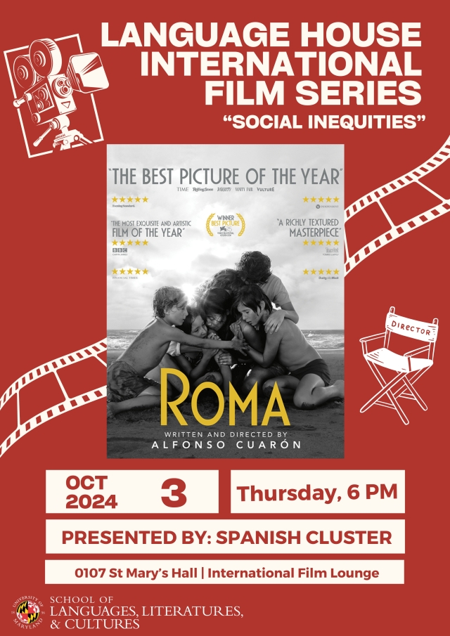 Language House International Film Series - "Roma" Presented by the Spanish Cluster