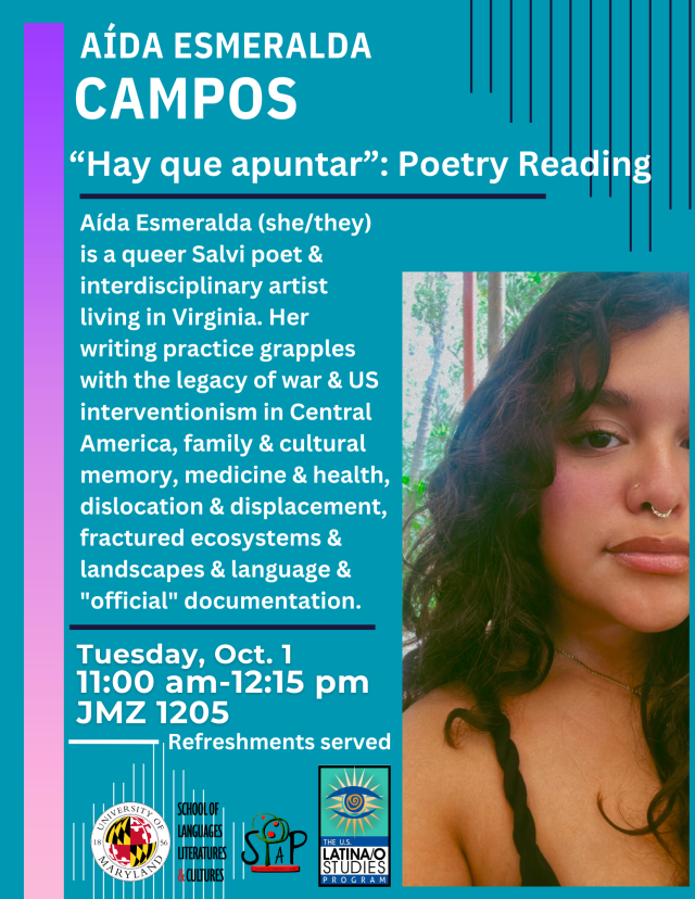 'Hay Que Apuntar': Poetry Reading by Aída Esmeralda Campos”