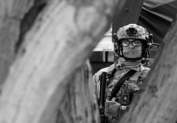 A person in a military uniform.